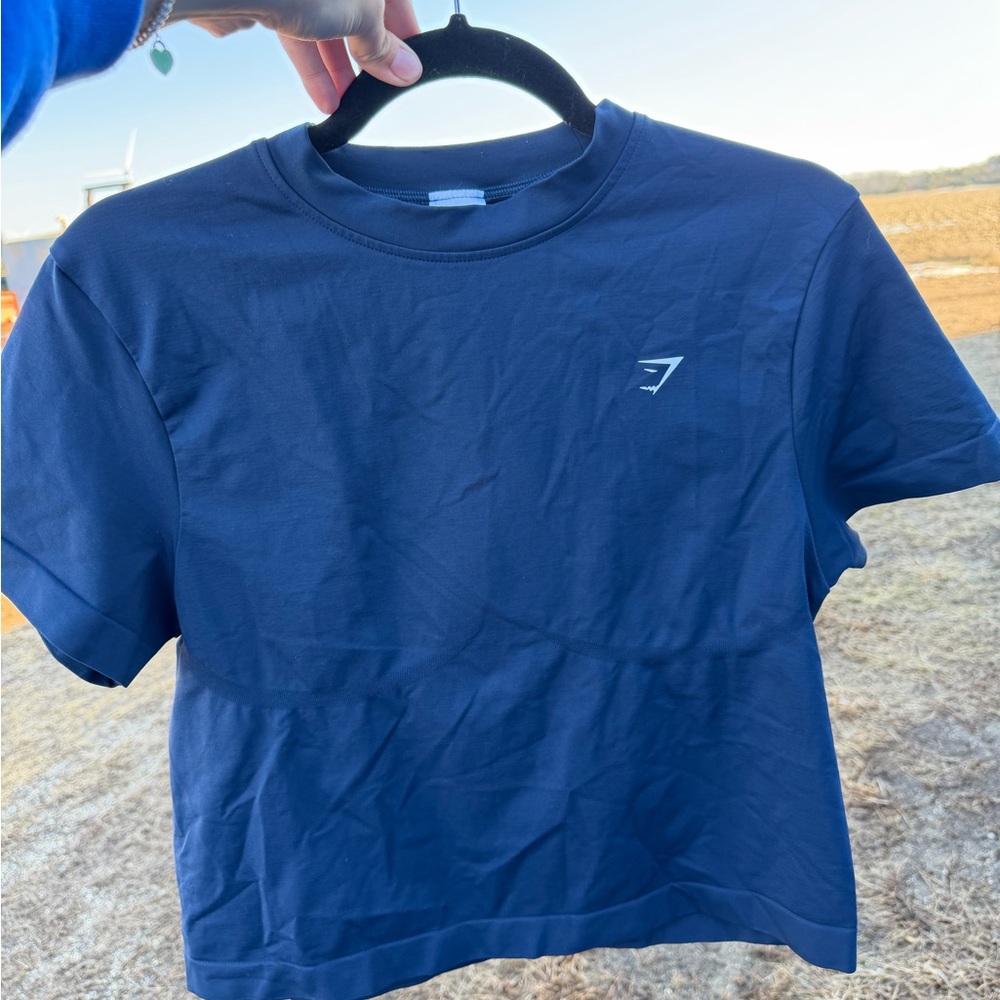 Gymshark Women's Navy Crop Top